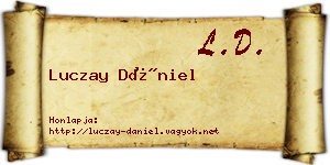 Luczay Dániel névjegykártya